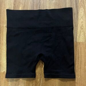 Black High-Waisted Biker Shorts